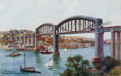 Plymouth, Royal Albert Bridge, Saltash von Alfred Robert Quinton