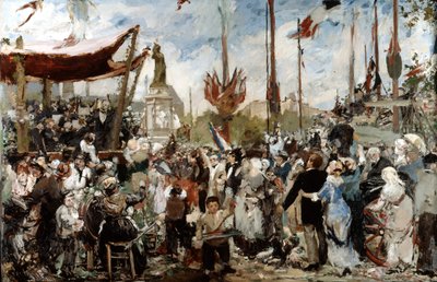 Der 14. Juli 1880, spätes 19. frühes 20. Jahrhundert von Alfred Roll