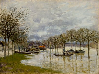 Die Flut auf dem Weg nach Saint-Germain, 1876 von Alfred Sisley