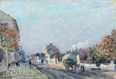 Eine Straße in Marly von Alfred Sisley