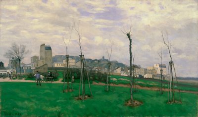 Blick auf Montmartre von der Cité des Fleurs von Alfred Sisley