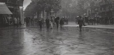 Ein Regentag auf dem Boulevard, Paris von Alfred Stieglitz