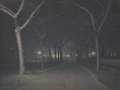 Eine eisige Nacht von Alfred Stieglitz