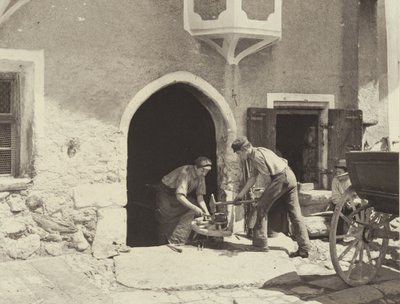 Vor der Schmiede von Alfred Stieglitz