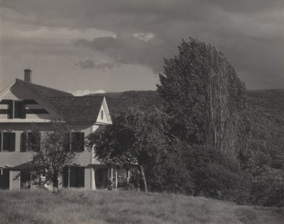Haus und Pappeln, Lake George von Alfred Stieglitz