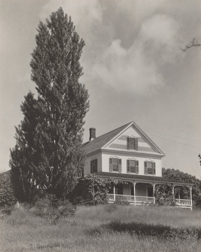 Haus auf dem Hügel, Lake George von Alfred Stieglitz