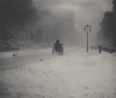 Der Blizzard, New York von Alfred Stieglitz