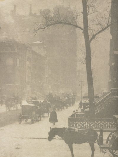Die Straße, Entwurf für ein Plakat von Alfred Stieglitz