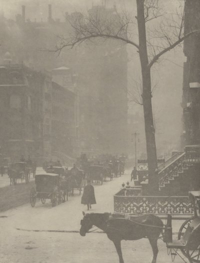 Die Straße, Fifth Avenue von Alfred Stieglitz
