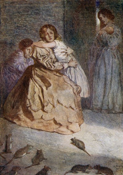 Rattenplage während der Belagerung von Lucknow, Indischer Aufstand, 1857 von Alfred Wallis Mills