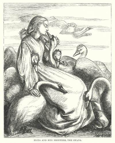 Die wilden Schwäne von Hans Christian Andersen von Alfred Walter (after) Bayes