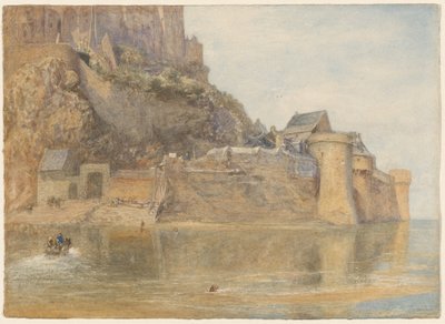 Die Festungsmauern, Mont-Saint-Michel, Frankreich von Alfred William Hunt