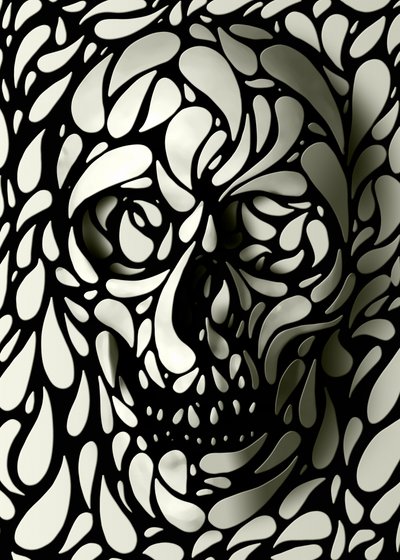 Schatten-Schädel-Formen von Ali Gulec