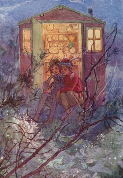 Mit dem Frühling kommt Wendy (Farblithografie) von Alice Bolingbroke (after) Woodward
