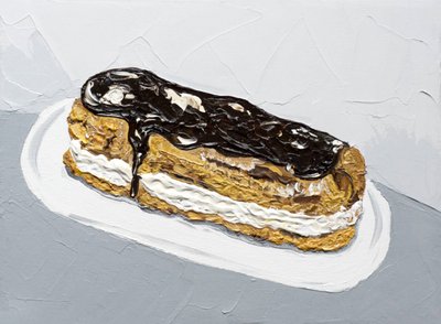 Schokoladen-Eclair-Gemälde von Alice Straker