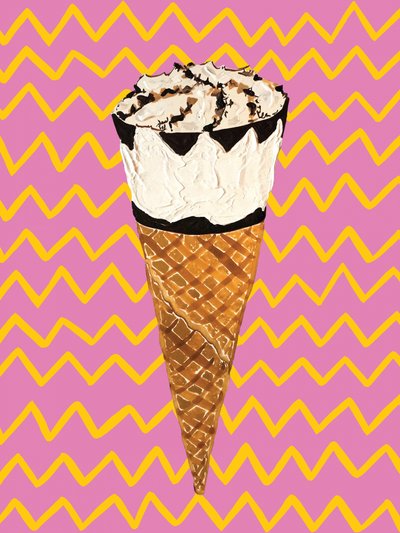Pop-Art-Eiswaffel von Alice Straker