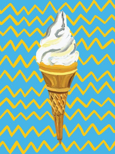 Lebendige Eiswaffel von Alice Straker