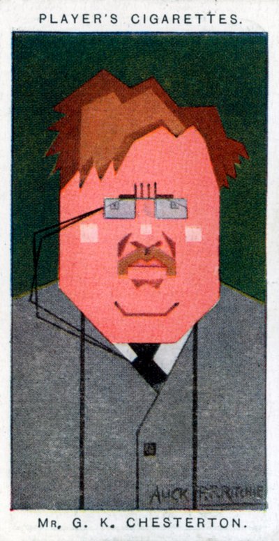 GK Chesterton, britischer Dichter, Romanautor und Kritiker, 1926 von Alick P. F. Ritchie