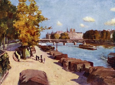 Paris: Die Seine und Île de la Cité vom Pont du Carrousel von Allan Stewart