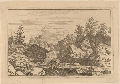 Häuser am Ufer von Allart van Everdingen