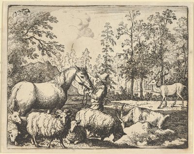 Die Geschichte vom Pferd, das Rache am Hirsch nehmen will, 1650-75 von Allart van Everdingen