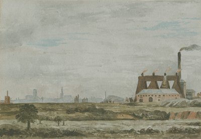 Wolverhampton - Südansicht: Aquarell, undatiert [ca. 1830] von Allen Edward Everitt