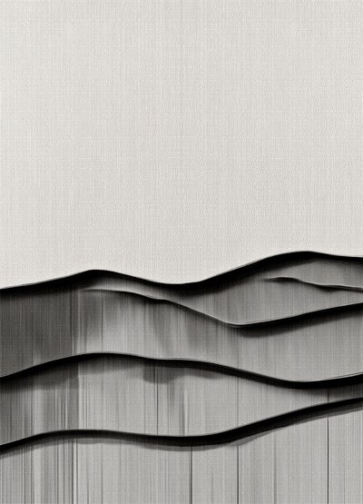 Minimalistische wellige Landschaft von Alma