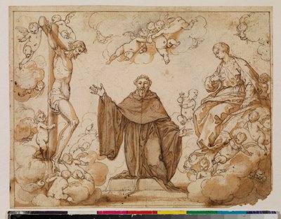 Der heilige Augustinus zögert zwischen dem Blut Christi und der Milch der Jungfrau Maria von Alonso Cano