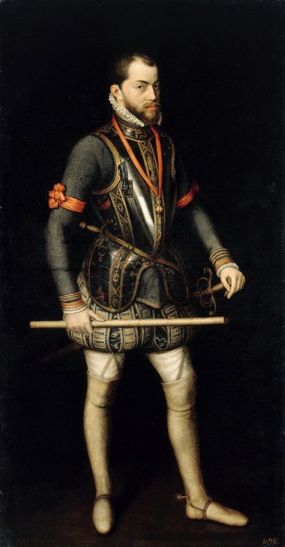 Porträt von Philipp II., 1527-1598, König von Spanien und Portugal von Alonso Sánchez Coello