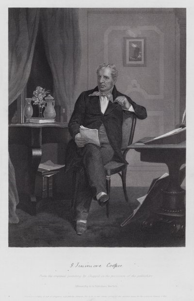 James Fenimore Cooper von Alonzo (after) Chappel