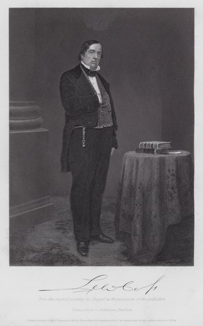 Lewis Cass (Gravur) von Alonzo (after) Chappel