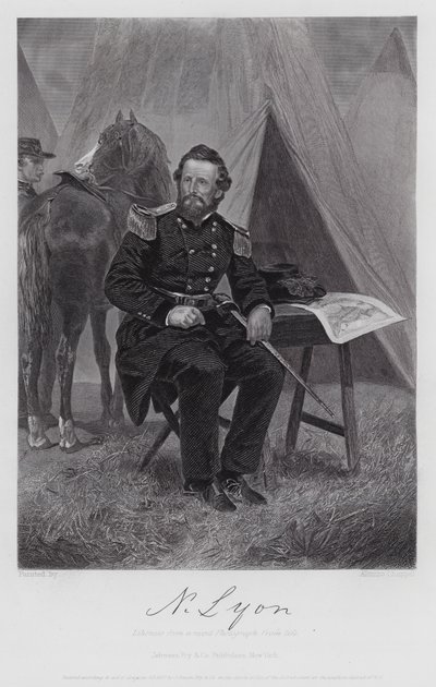 Nathaniel Lyon (Gravur) von Alonzo (after) Chappel