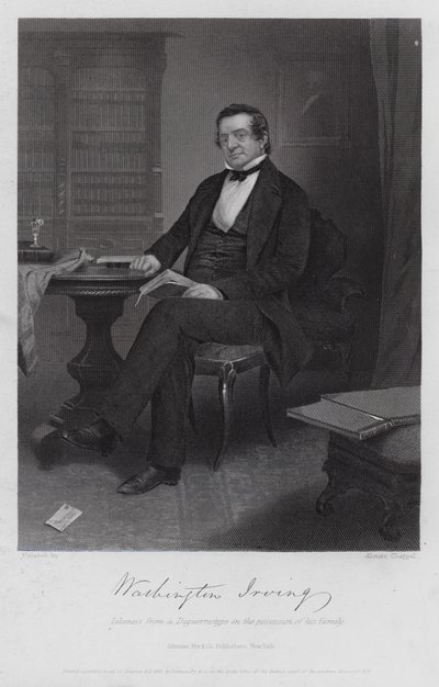 Washington Irving von Alonzo (after) Chappel