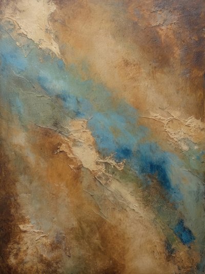 Erdiger blauer Fluss von Alpenglow Workshop