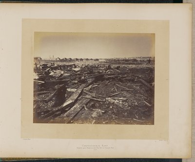 Kartuschenfabrik Rapp. Desaster am Champ de Mars nach der Explosion vom 17. Mai 1871 von Alphonse J. Liébert
