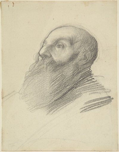 Kopf eines bärtigen Mannes von Alphonse Legros