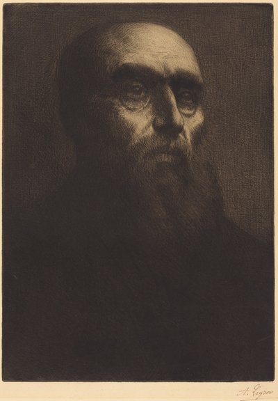 Kopf eines Mannes von Alphonse Legros