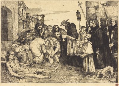 Pestopfer von Rom von Alphonse Legros