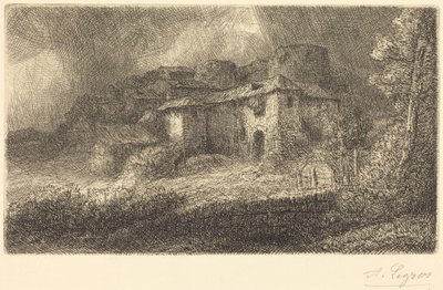 Ruinen eines Schlosses von Alphonse Legros