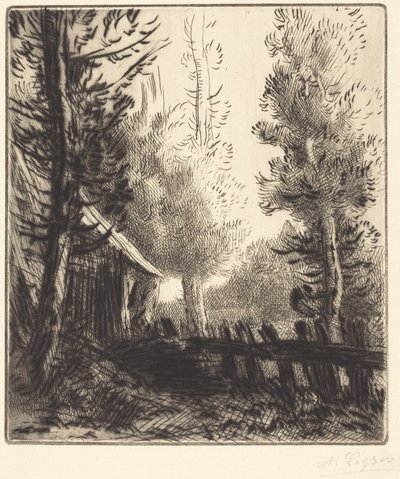 Schuppen (Le hangar) von Alphonse Legros
