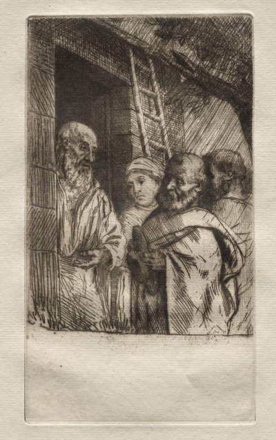 St. Pierre et St. Paul an der Tür des Bonhomme Misère von Alphonse Legros