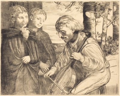 Gambenspieler von Alphonse Legros