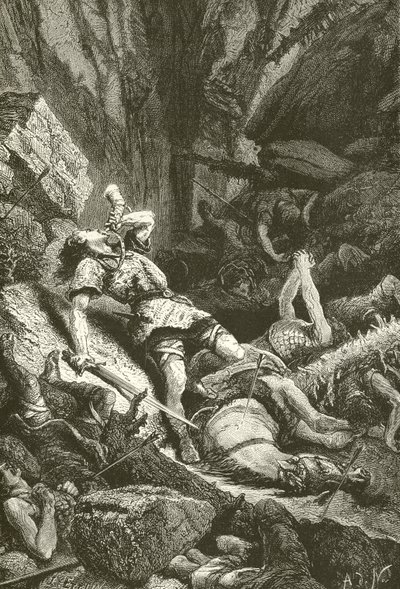 Roland bei Roncesvalles von Alphonse Marie de Neuville