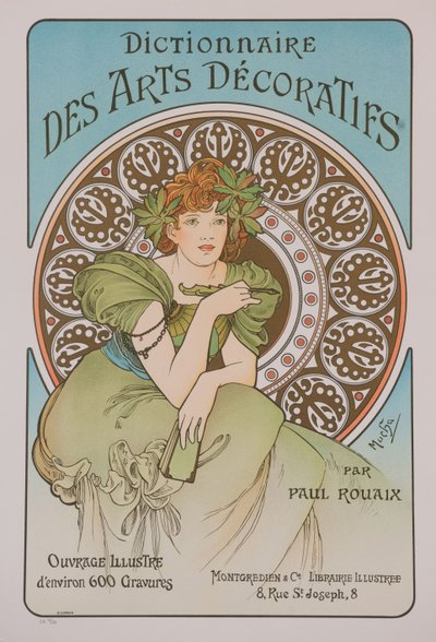 Dictionnaire des Arts Décoratifs, 1902 von Alphonse Mucha
