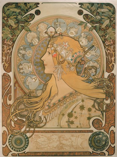 Zodiak von Alphonse Mucha