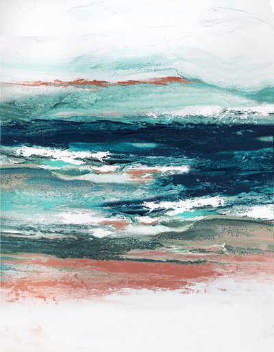 Tiefblaues Küstenabstrakt von Alyson Storms