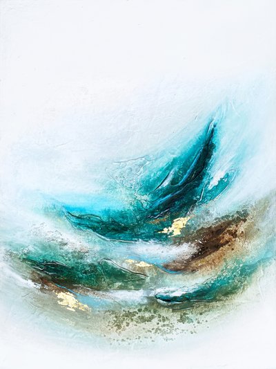 Flüssiges Teal-Gold von Alyson Storms