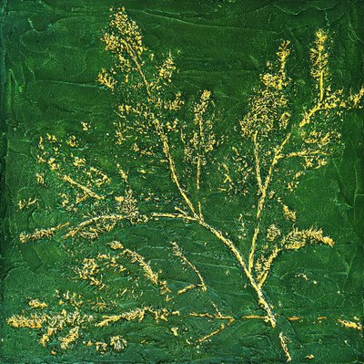 Goldene Botanische Silhouette von Alyson Storms