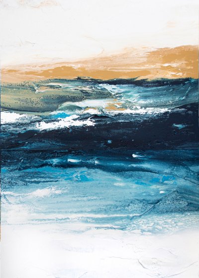 Goldene Ozeanwellen von Alyson Storms