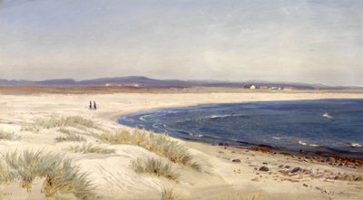 Menschen am Strand von Amaldus Nielsen